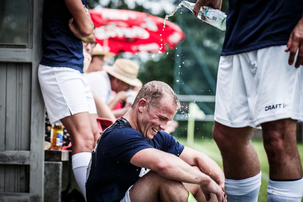 Fabian Hambüchen beim Charity Fußball-Spiel von Kampa